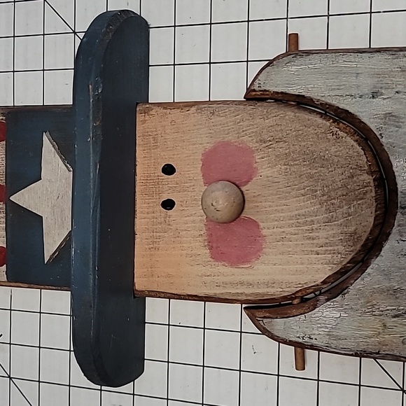 Americana Uncle Sam Hanging Wooden Decor, Pre-Loved - Picture 3 of 14